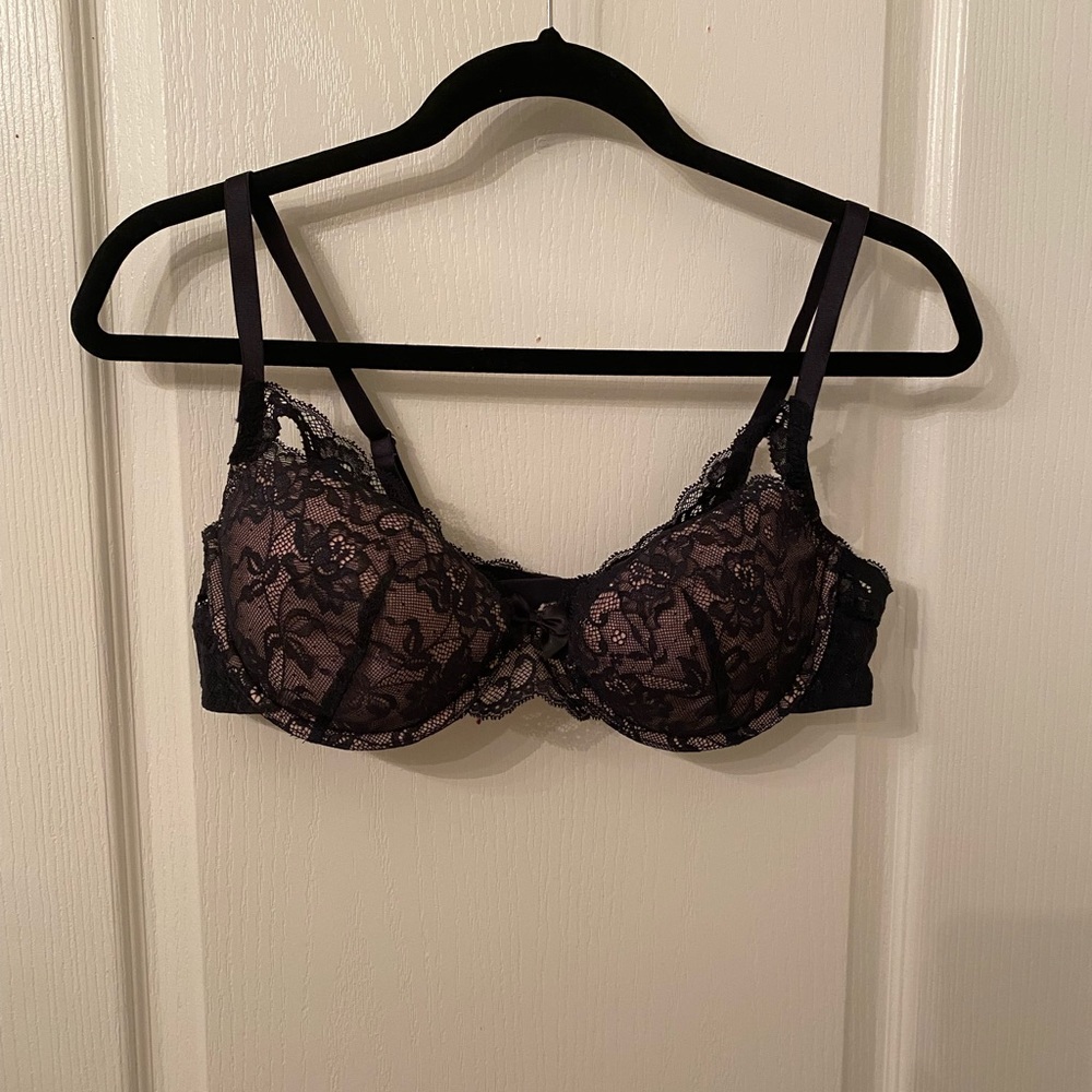 NWT Adore Me Black Lace Bra 38C Sexy